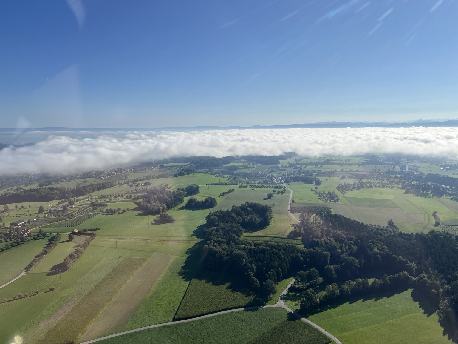 Wolkendecke über der Ostschweiz