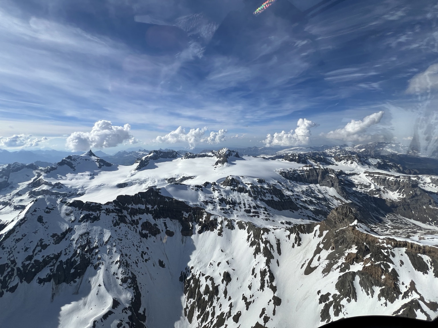 Säntis aus dem Helikopter